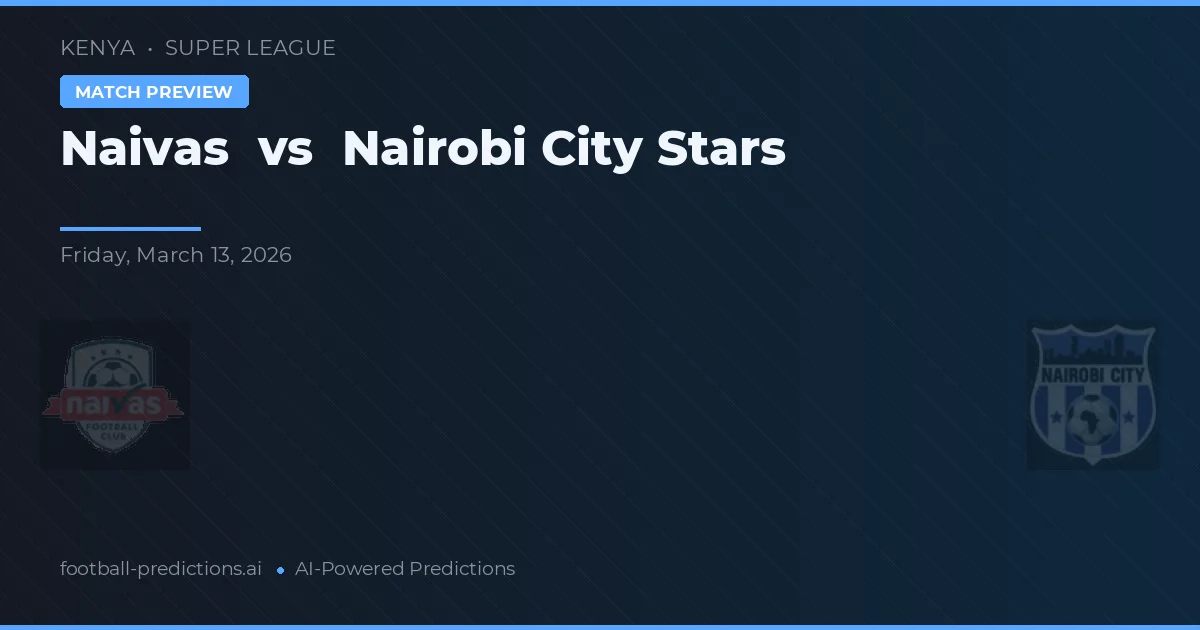Naivas vs Nairobi City Stars — pronostic și avancronică meci
