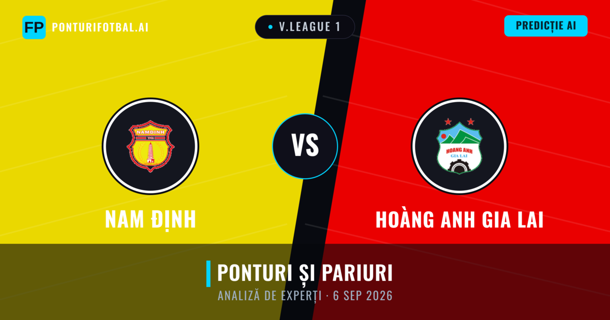 Nam Định vs Hoàng Anh Gia Lai — pronostic și avancronică meci