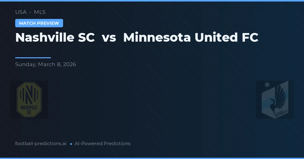 Nashville SC vs Minnesota United FC — pronostic și avancronică meci