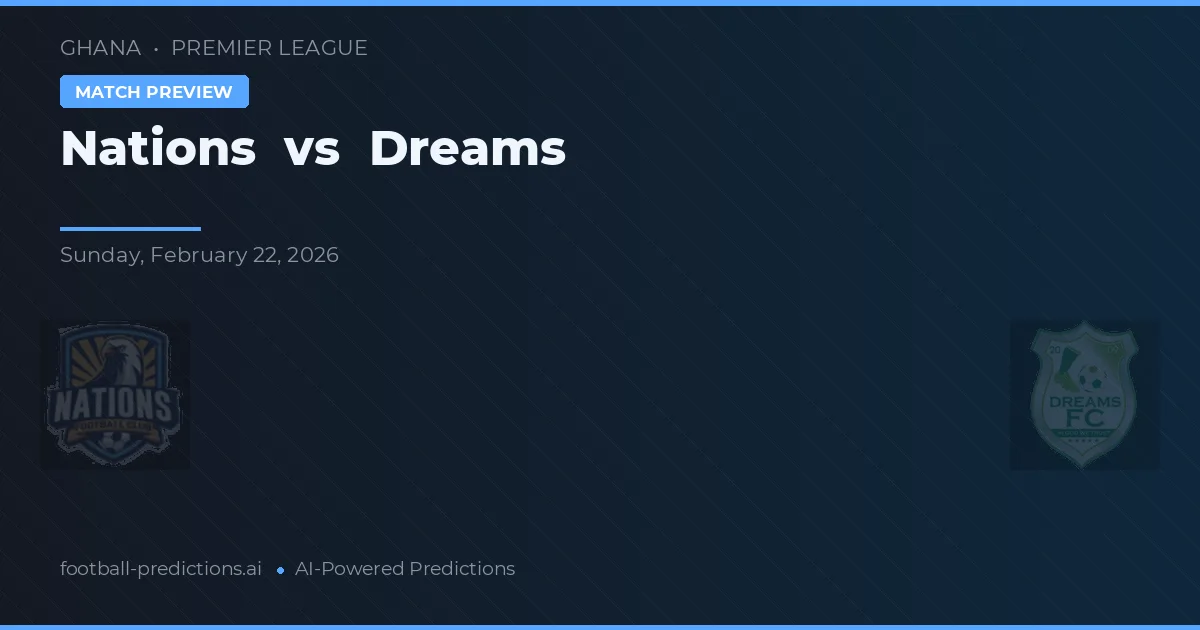 Națiuni vs Dreams — pronostic și avancronică meci