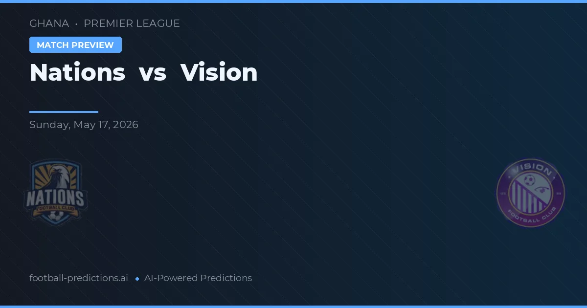 Națiuni vs Viziunea — pronostic și avancronică meci