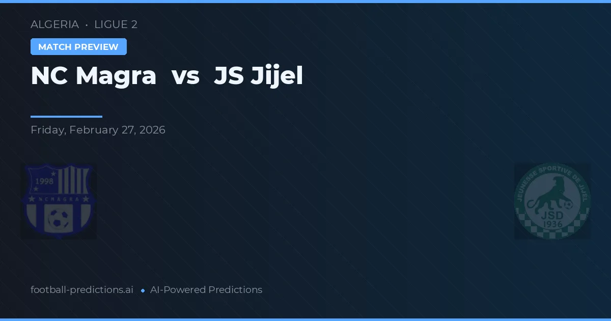 NC Magra vs JS Jijel — pronostic și avancronică meci