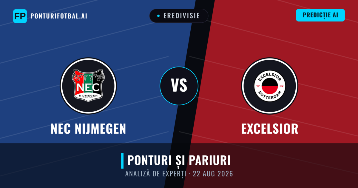 NEC Nijmegen vs Excelsior — pronostic și avancronică meci