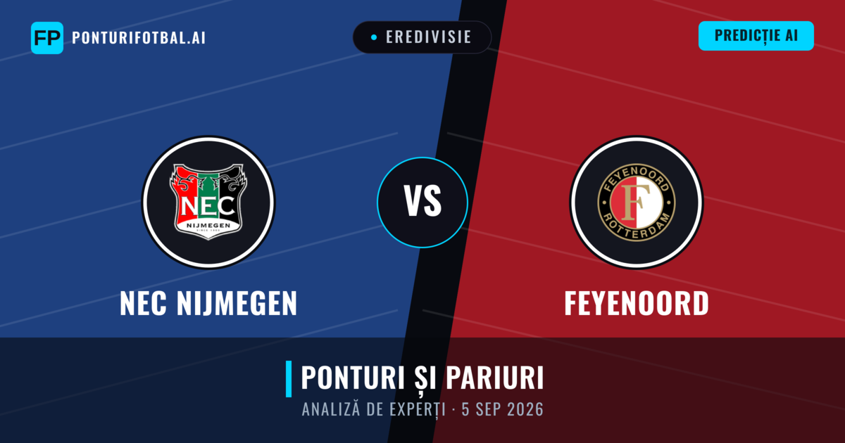 NEC Nijmegen vs Feyenoord — pronostic și avancronică meci