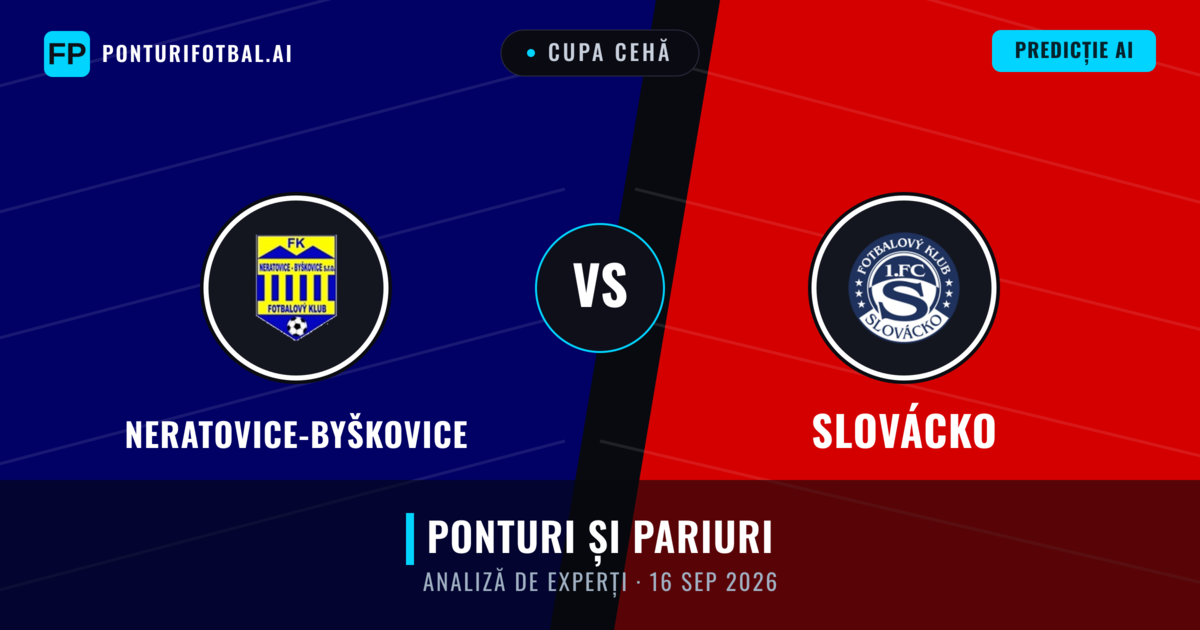 Neratovice-Byškovice vs Slovácko — pronostic și avancronică meci