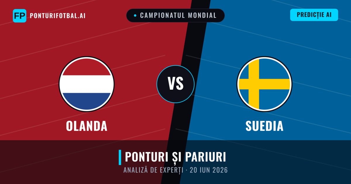 Olanda vs Suedia — pronostic și avancronică meci