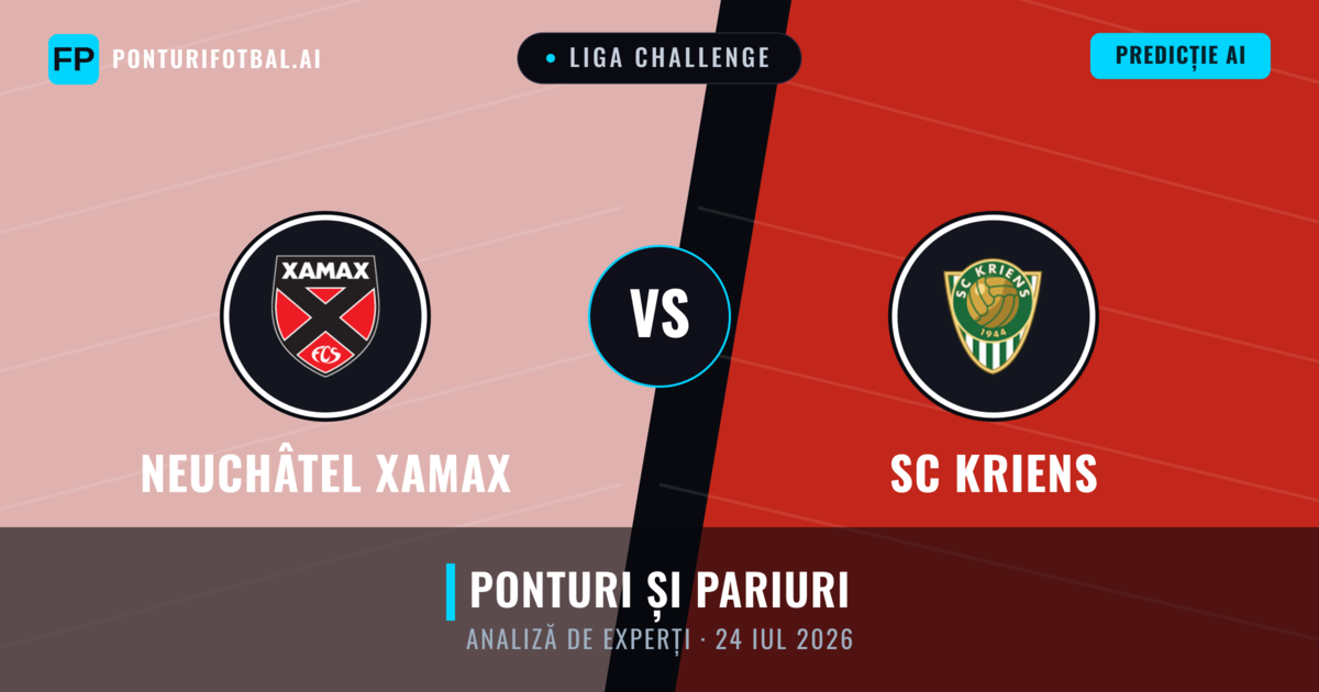 Neuchâtel Xamax vs SC Kriens — pronostic și avancronică meci