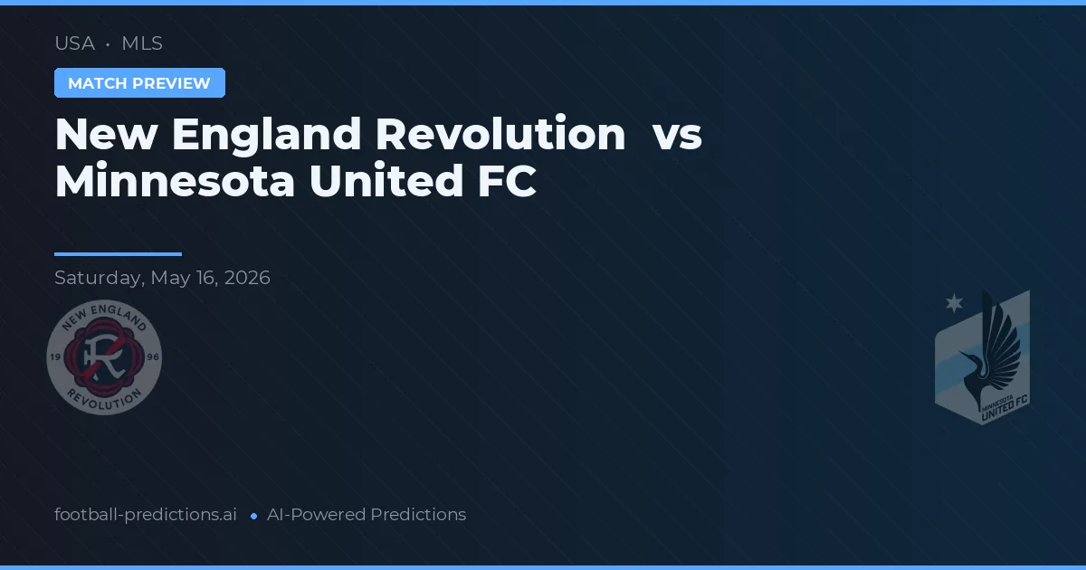 New England Revolution vs Minnesota United FC — pronostic și avancronică meci