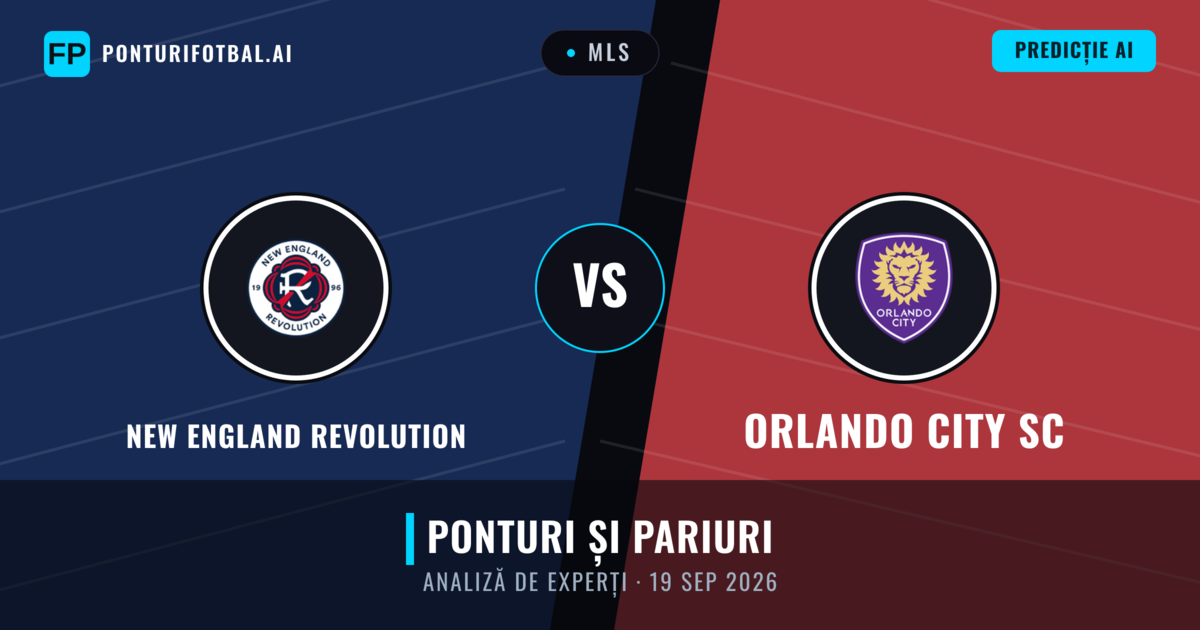New England Revolution vs Orlando City SC — pronostic și avancronică meci