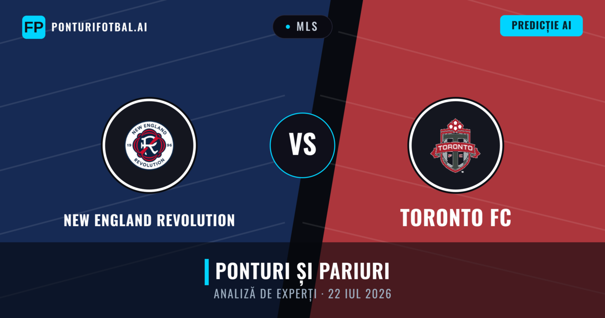 New England Revolution vs Toronto FC — pronostic și avancronică meci