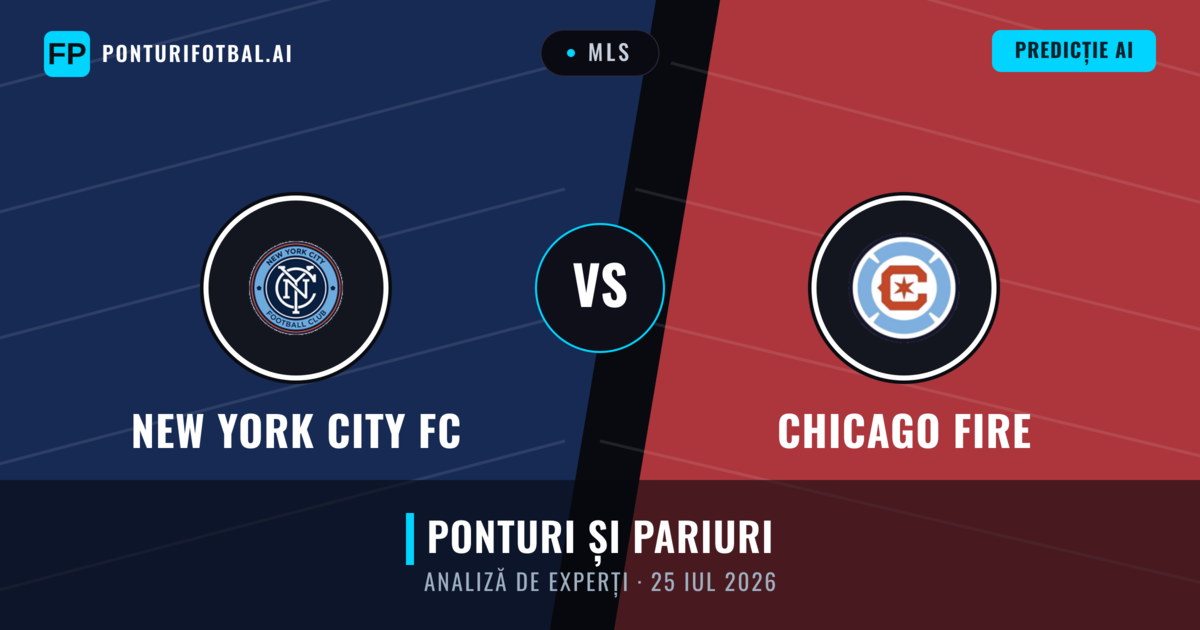 New York City FC vs Chicago Fire — pronostic și avancronică meci