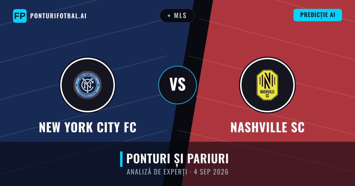 New York City FC vs Nashville SC — pronostic și avancronică meci