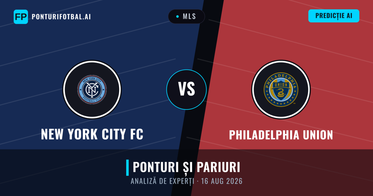 New York City FC vs Philadelphia Union — pronostic și avancronică meci