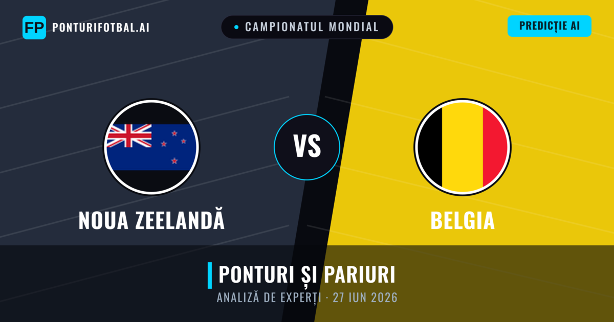 Noua Zeelandă vs Belgia — pronostic și avancronică meci