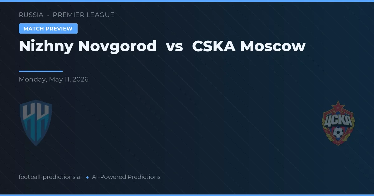 Nizhny Novgorod vs ŢSKA Moscova — pronostic și avancronică meci