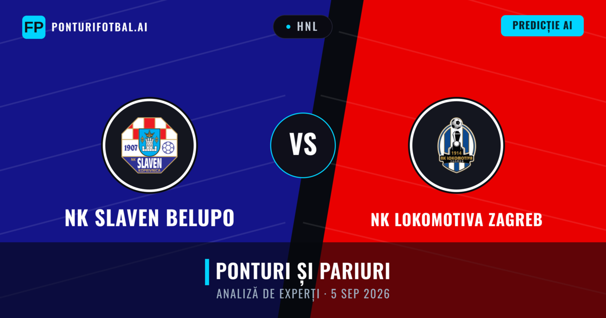 NK Slaven Belupo vs NK Lokomotiva Zagreb — pronostic și avancronică meci