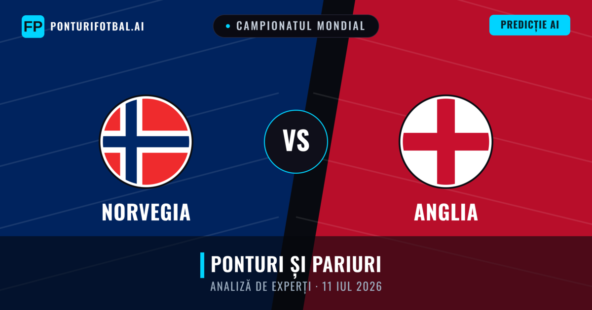 Norvegia vs Anglia — pronostic și avancronică meci