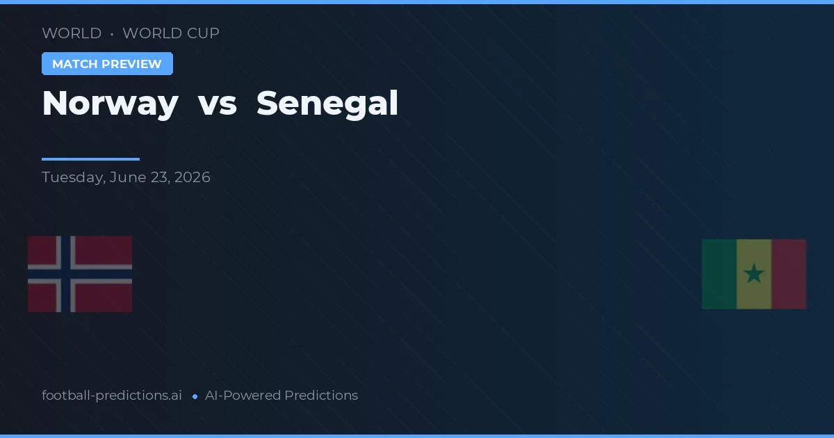 Norvegia vs Senegal — pronostic și avancronică meci