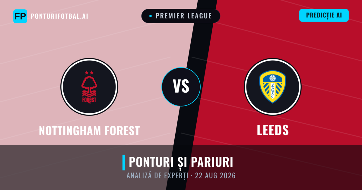 Nottingham Forest vs Leeds — pronostic și avancronică meci
