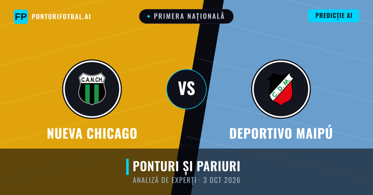 Nueva Chicago vs Deportivo Maipú — pronostic și avancronică meci