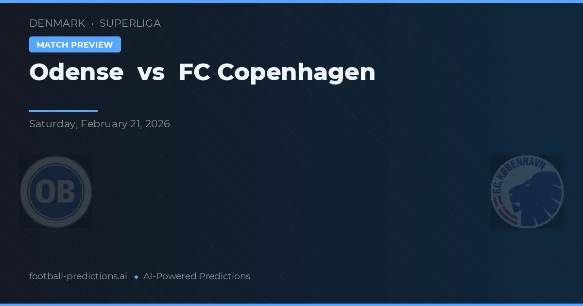 Odense Boldklub vs FC Copenhaga — pronostic și avancronică meci