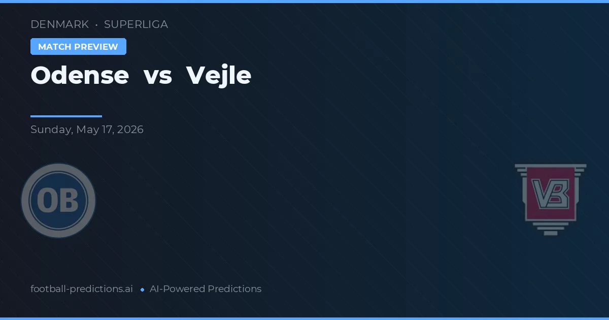 Odense Boldklub vs Vejle BK — pronostic și avancronică meci