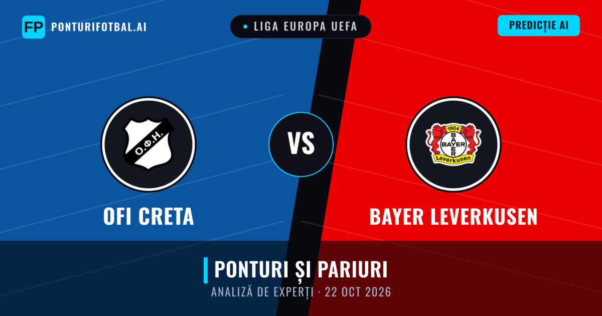 OFI Creta vs Bayer Leverkusen — pronostic și avancronică meci