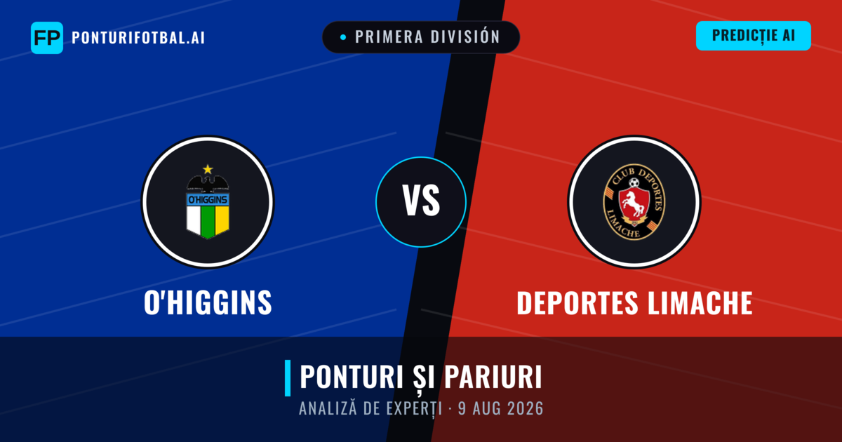 O'Higgins vs Deportes Limache — pronostic și avancronică meci