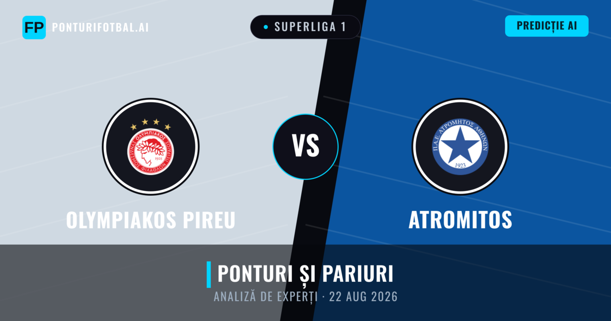 Olympiakos Pireu vs Atromitos — pronostic și avancronică meci