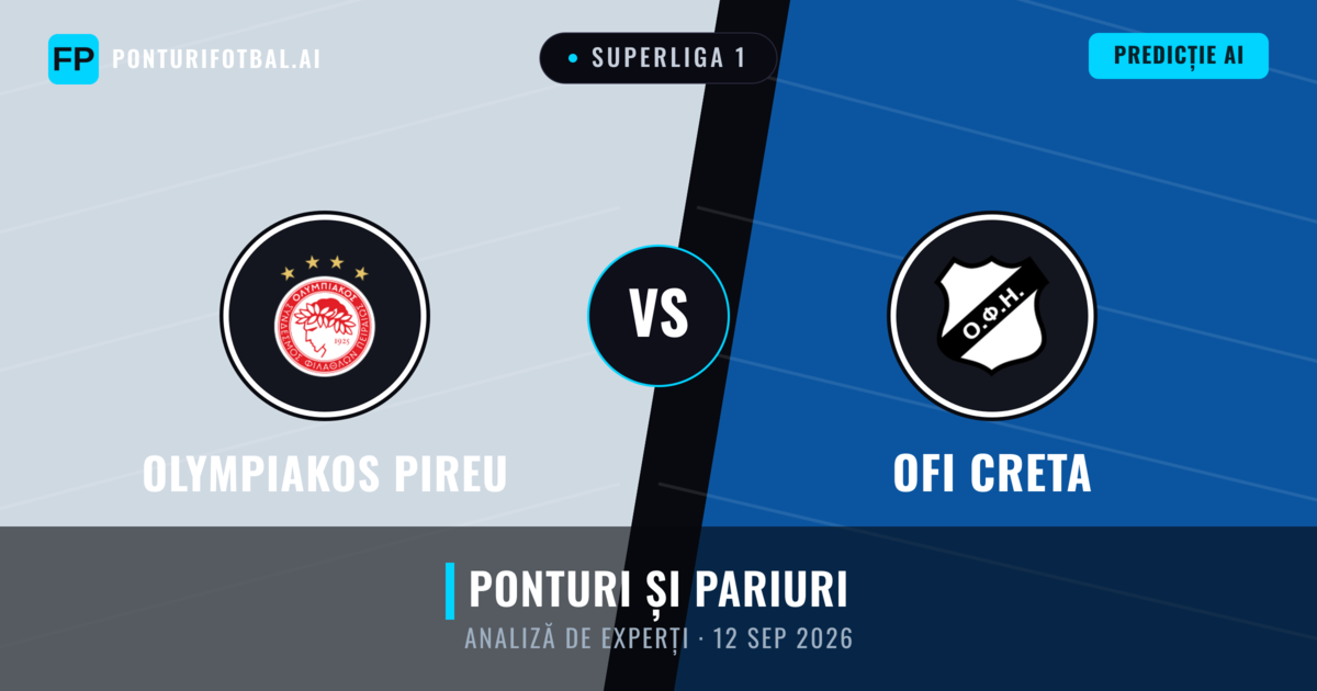 Olympiakos Pireu vs OFI Creta — pronostic și avancronică meci