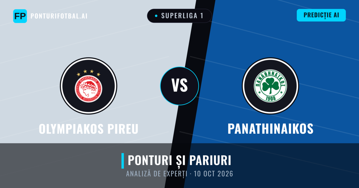 Olympiakos Pireu vs Panathinaikos — pronostic și avancronică meci