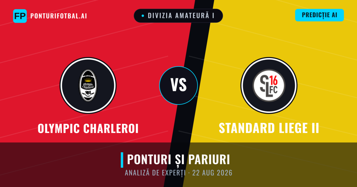 Olympic Charleroi vs Standard Liege II — pronostic și avancronică meci