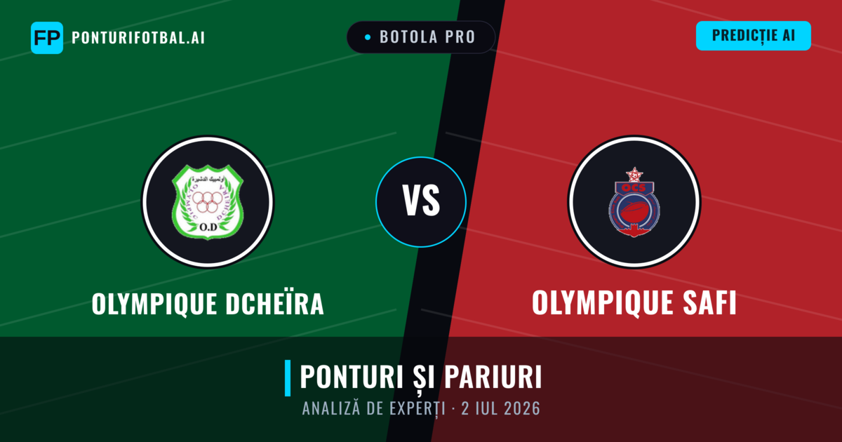 Olympique Dcheïra vs Olympique Safi — pronostic și avancronică meci