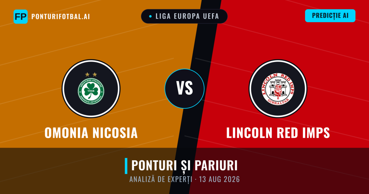 Omonia Nicosia vs Lincoln Red Imps — pronostic și avancronică meci