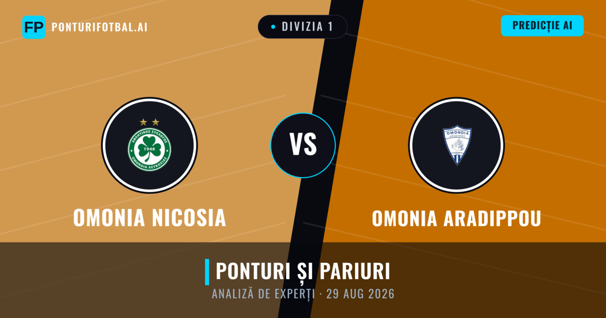 Omonia Nicosia vs Omonia Aradippou — pronostic și avancronică meci