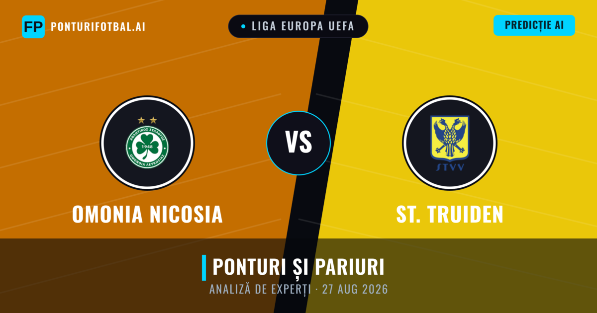 Omonia Nicosia vs St. Truiden — pronostic și avancronică meci