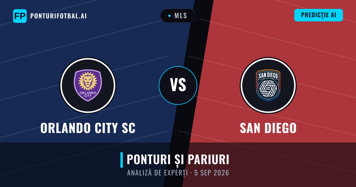 Orlando City SC vs San Diego — pronostic și avancronică meci