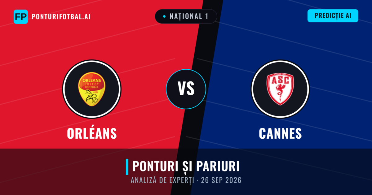 Orléans vs Cannes — pronostic și avancronică meci