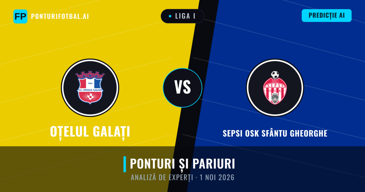 Oțelul Galați vs Sepsi OSK Sfântu Gheorghe — pronostic și avancronică meci