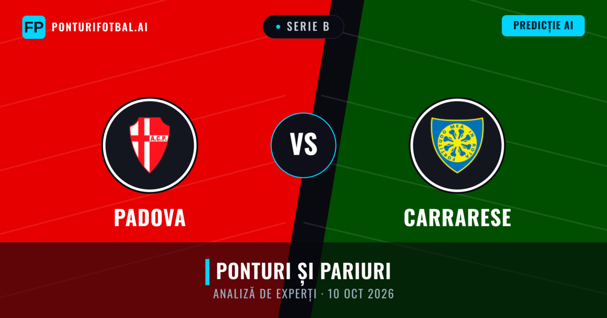 Padova vs Carrarese — pronostic și avancronică meci