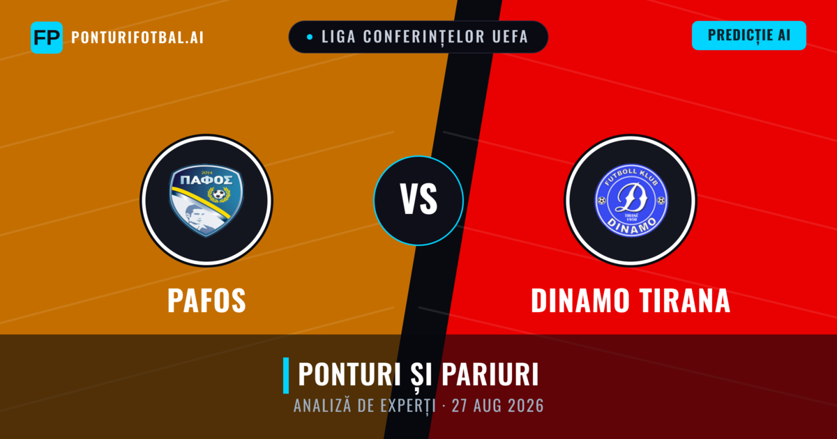 Pafos vs Dinamo Tirana — pronostic și avancronică meci