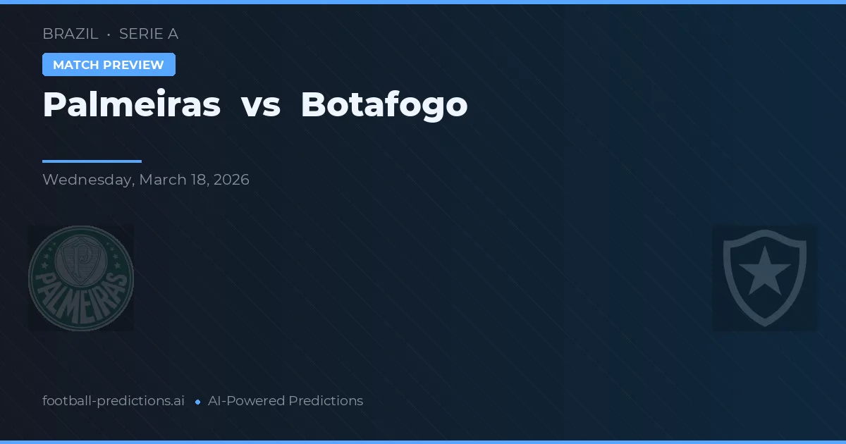 Palmeiras vs Botafogo — pronostic și avancronică meci