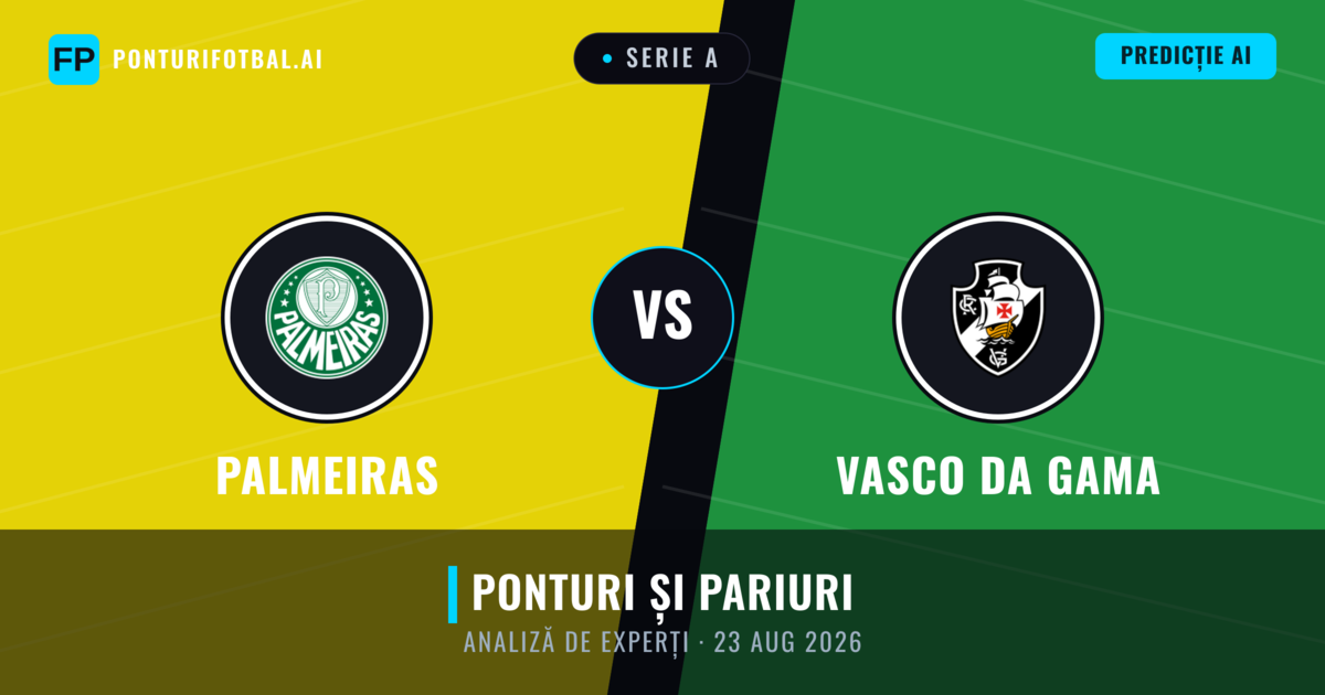 Palmeiras vs Vasco da Gama — pronostic și avancronică meci