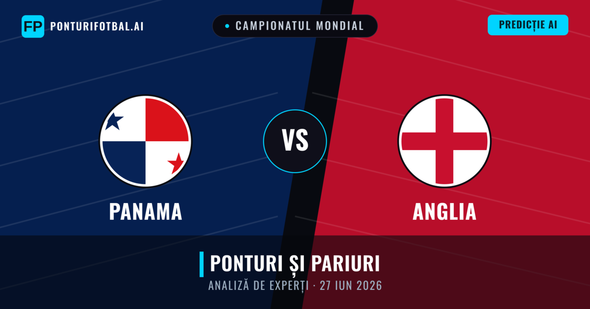 Panama vs Anglia — pronostic și avancronică meci