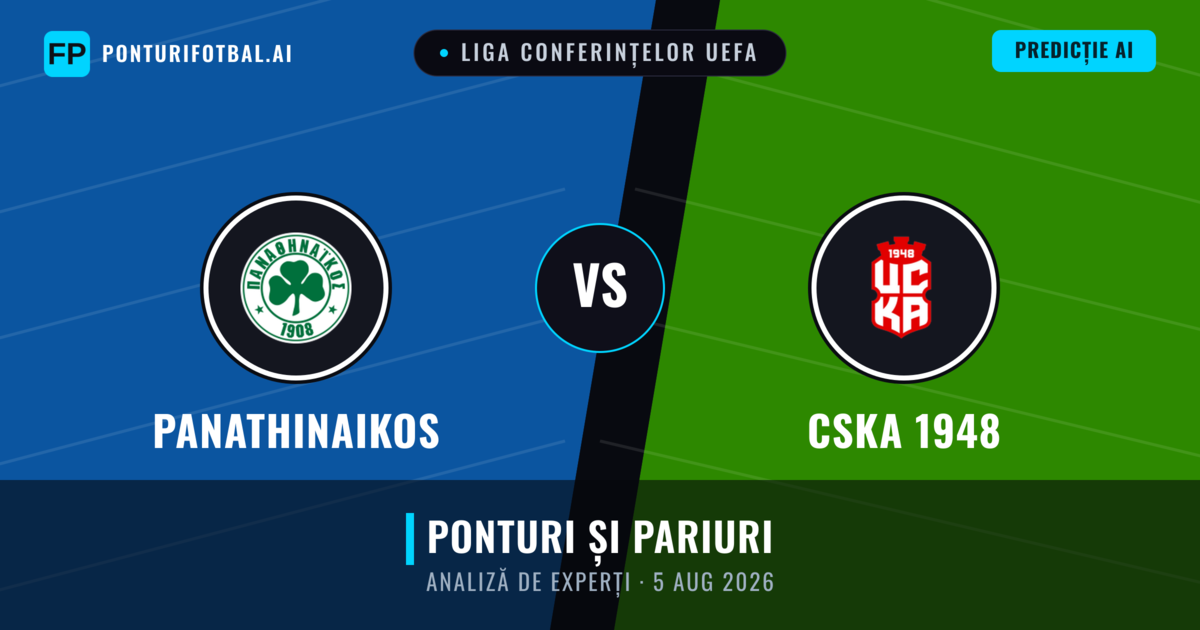 Panathinaikos vs CSKA 1948 — pronostic și avancronică meci