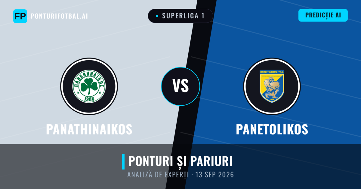 Panathinaikos vs Panetolikos — pronostic și avancronică meci