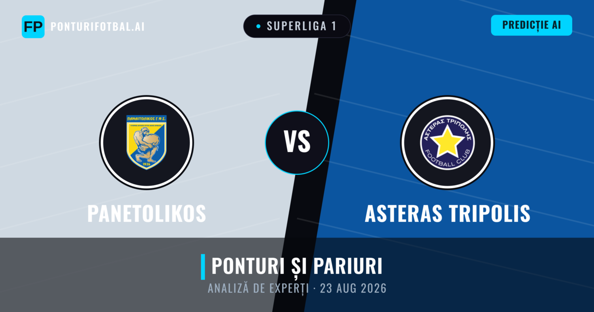 Panetolikos vs Asteras Tripolis — pronostic și avancronică meci