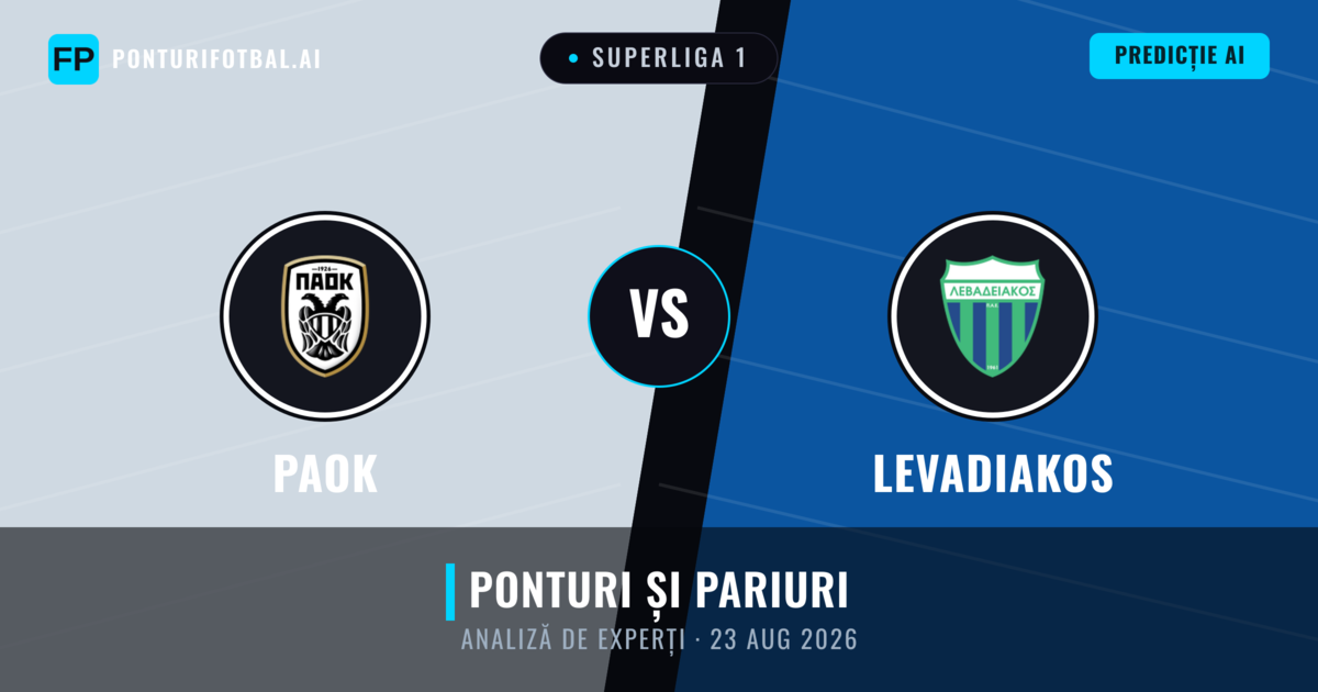 PAOK vs Levadiakos — pronostic și avancronică meci