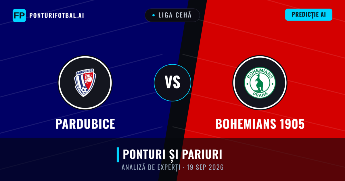 Pardubice vs Bohemians 1905 — pronostic și avancronică meci