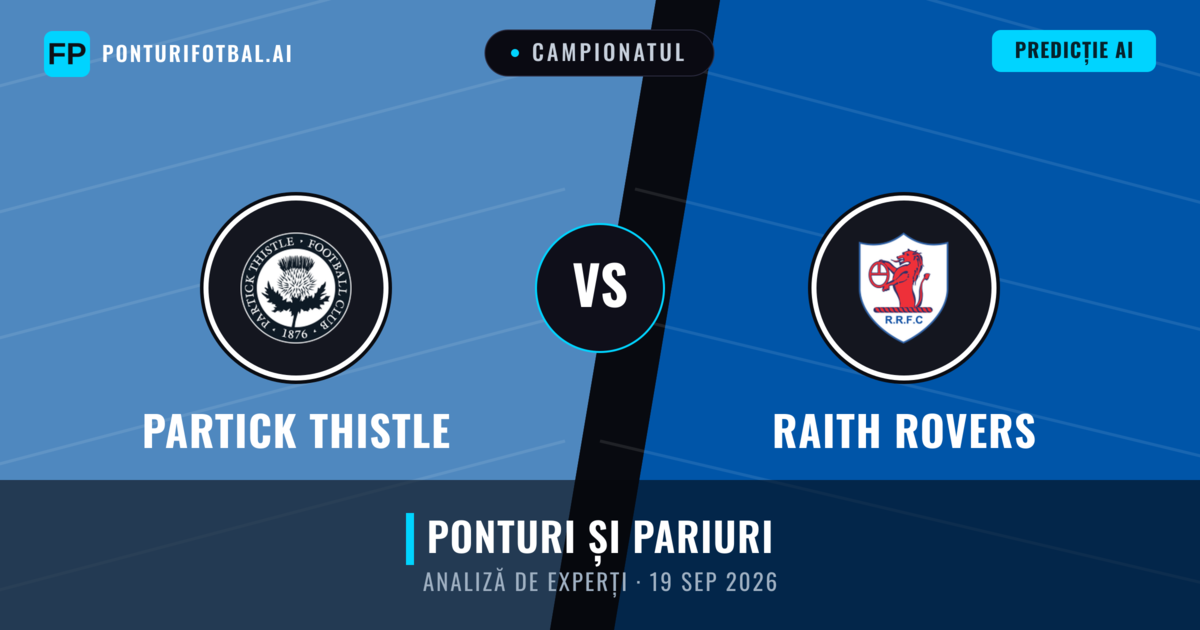 Partick Thistle vs Raith Rovers — pronostic și avancronică meci